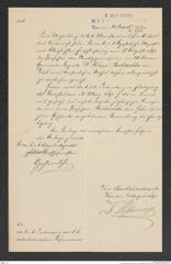 k.k. naturhistorisches Hofmuseum, Intendanzakten 1885-1896 (Hauer), Aktenzahl Z.568/1892, Seite 1